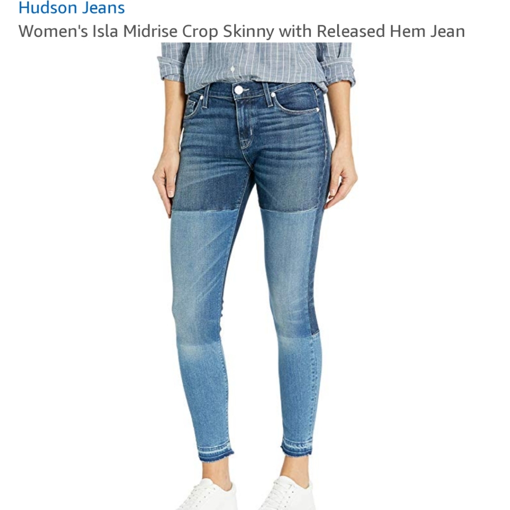 NWOT Isla Midrise Crop Skinny Jean Released Hem